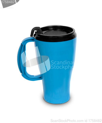 Image of Simple blue thermal mug