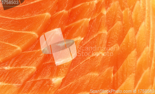 Image of Fresh red salmon texture. Closeup