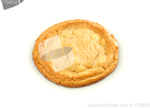 Image of A whole apple pie isolated on white.