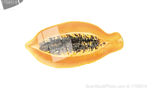 Image of Passion fruit half with seeds