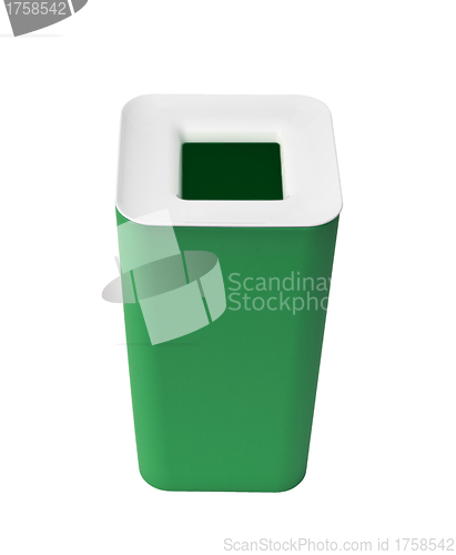 Image of green Recycle Bins Isolated on white