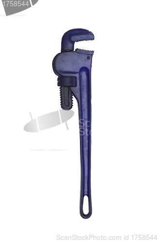 Image of violet  monkey wrench used for plumbing