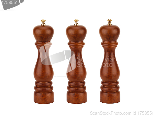 Image of Black chess pieces isolated on a white background