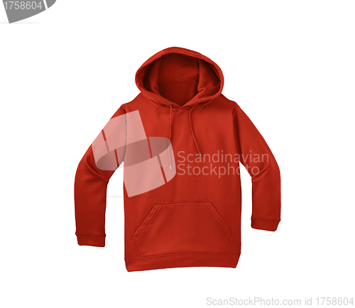 Image of red sweater isolated