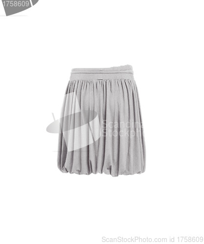 Image of gray skirt isolated