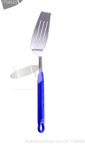 Image of Blue Kitchen Spatula Isolated on White