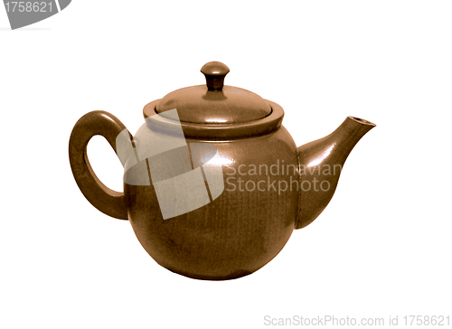 Image of teapot isolated on white background