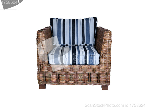 Image of wooden armchair