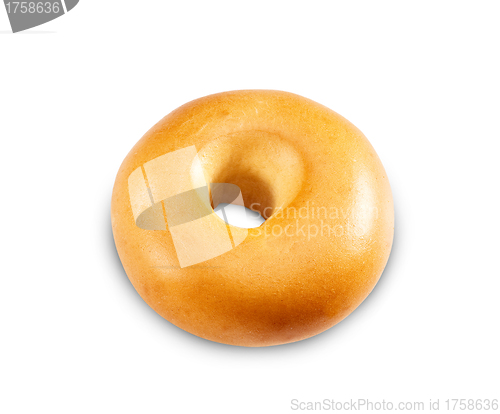 Image of Fresh Bagel Isolated on a White Background