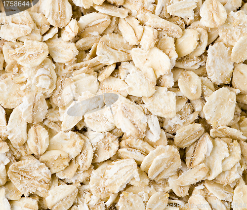 Image of a tasty oatmeal background , close up