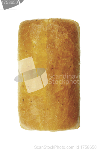 Image of bread on a white background