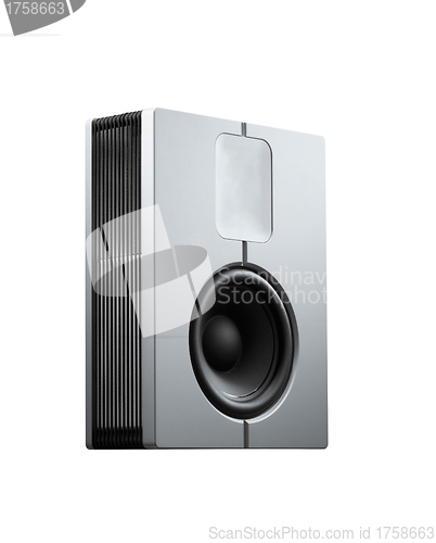 Image of loud speaker. Isolated on white.