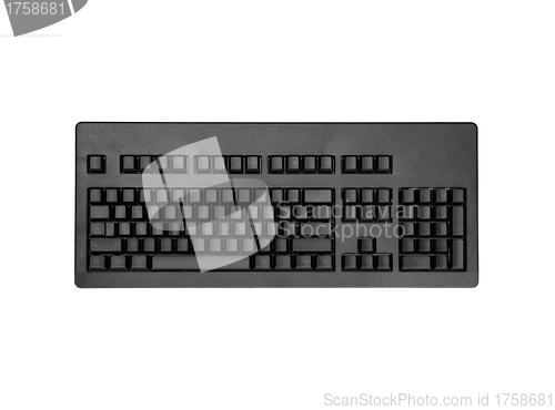Image of black clean keyboard