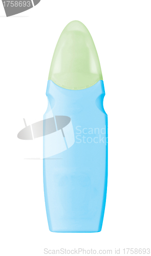 Image of Shampoo bottle on the white backgrounds
