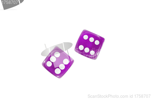 Image of Gambling dices isolated on white background