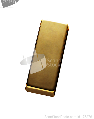 Image of gold bar isolated on a white background