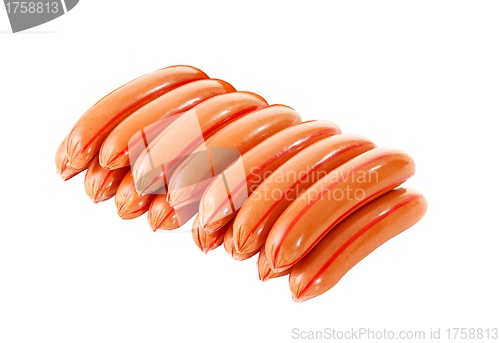 Image of Bunch of Sausage isolated