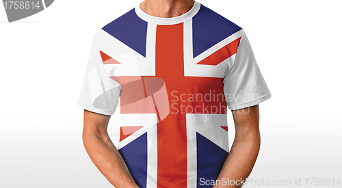 Image of UK t-shirt isolated on white