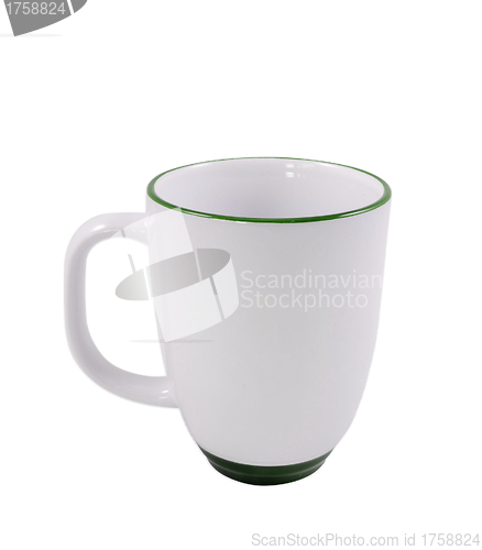 Image of White cup isolated