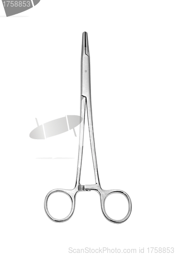 Image of Medical scissors. Isolated over white background