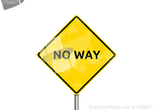 Image of no way - sign