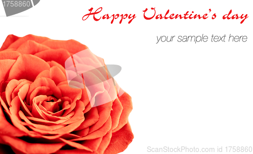 Image of empty post card, isolated on illustration background