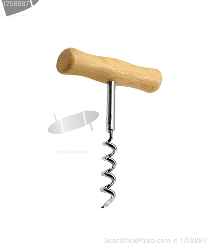 Image of Corkscrew on white background