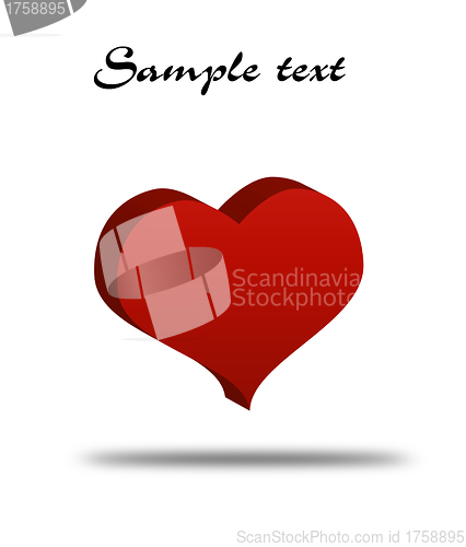 Image of empty post card, isolated on illustration background