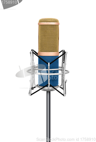 Image of Professional Vintage microphone isolated
