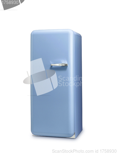 Image of Blue a retro the fridge