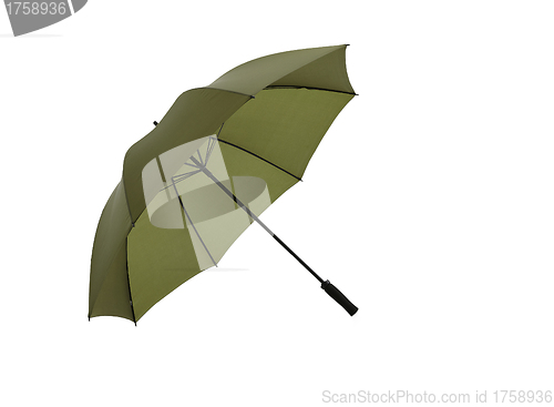 Image of Classic Green Umbrella Isolated on White