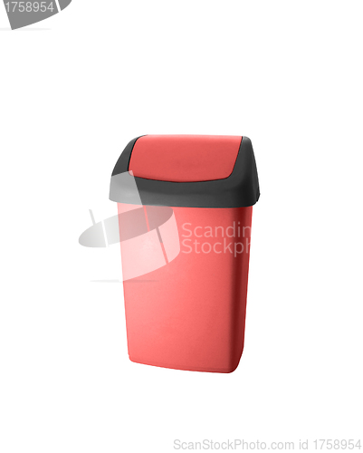 Image of Red office trash