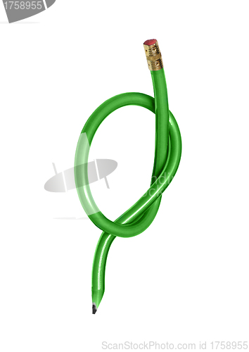 Image of Elastic green pen