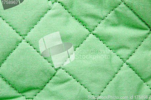 Image of Green fabric texture