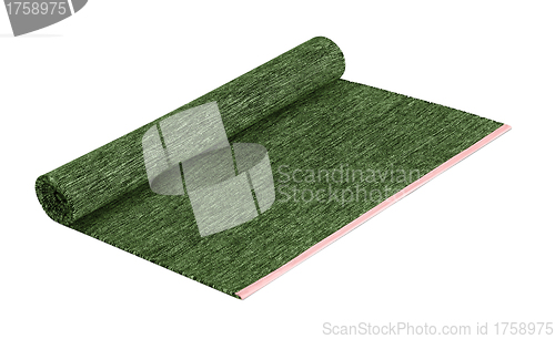 Image of Rolled door mat over white background