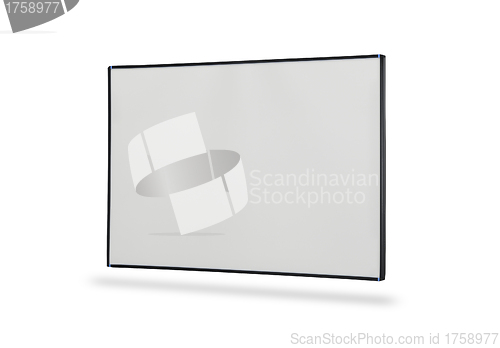 Image of White board isolated over white background