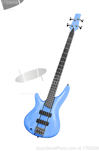 Image of bass guitar with clipping path