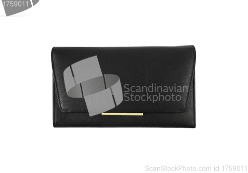 Image of Womens Black Wallet isolated
