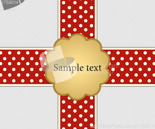 Image of Sample text on ribbon