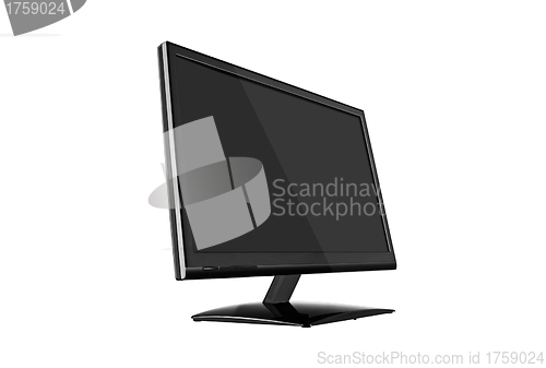 Image of widescreen lcd monitor isolated on white