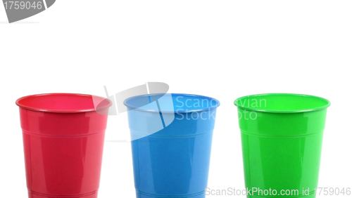 Image of Set of plastic cups