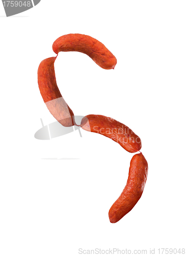 Image of sausages isolated