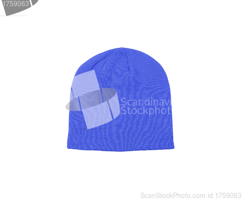 Image of blue woolen winter hat