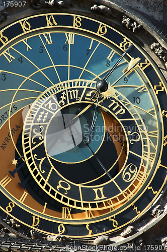 Image of Astronomical clock in Prague, Czech republic