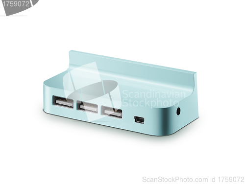 Image of Travel usb hub isolated on white background