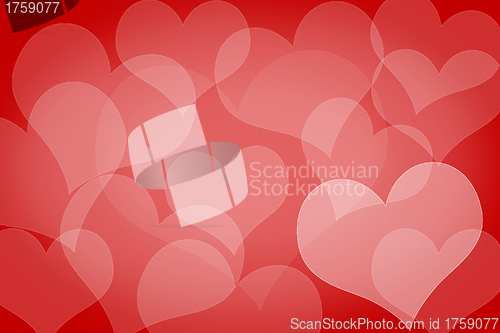 Image of Valentine's day background with hearts