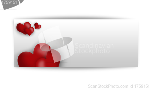 Image of empty post card, isolated on illustration background