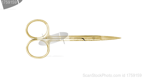 Image of Golden manicure scissors