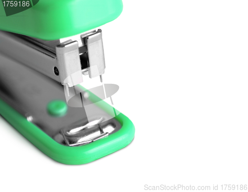 Image of plastic stapler green