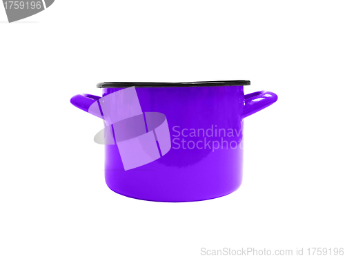Image of stainless pan isolated